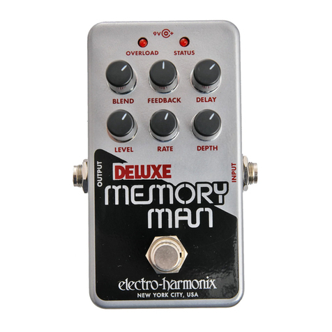 Electro-Harmonix Deluxe Memory Man operating instructions