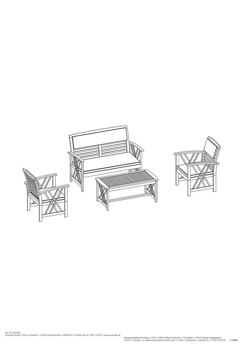 Euromate 661401 Assembly instructions