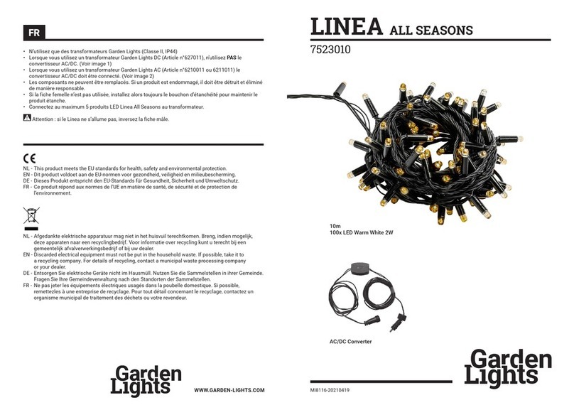 Garden Lights LINEA ALL SEASONS manual