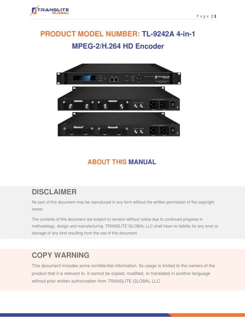 TransLite TL-9242A User manual
