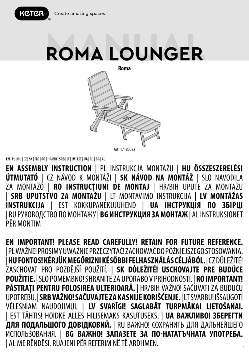 Keter Roma 17180022 User manual Keter Roma 17180022 User manual