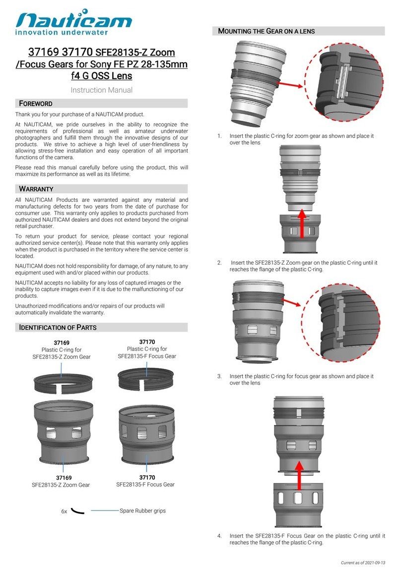 Nauticam 37169 SFE28135-Z User manual Nauticam 37169 SFE28135-Z User manual