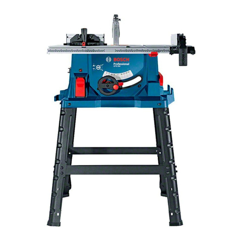 Bosch Professional GTS 254 User manual