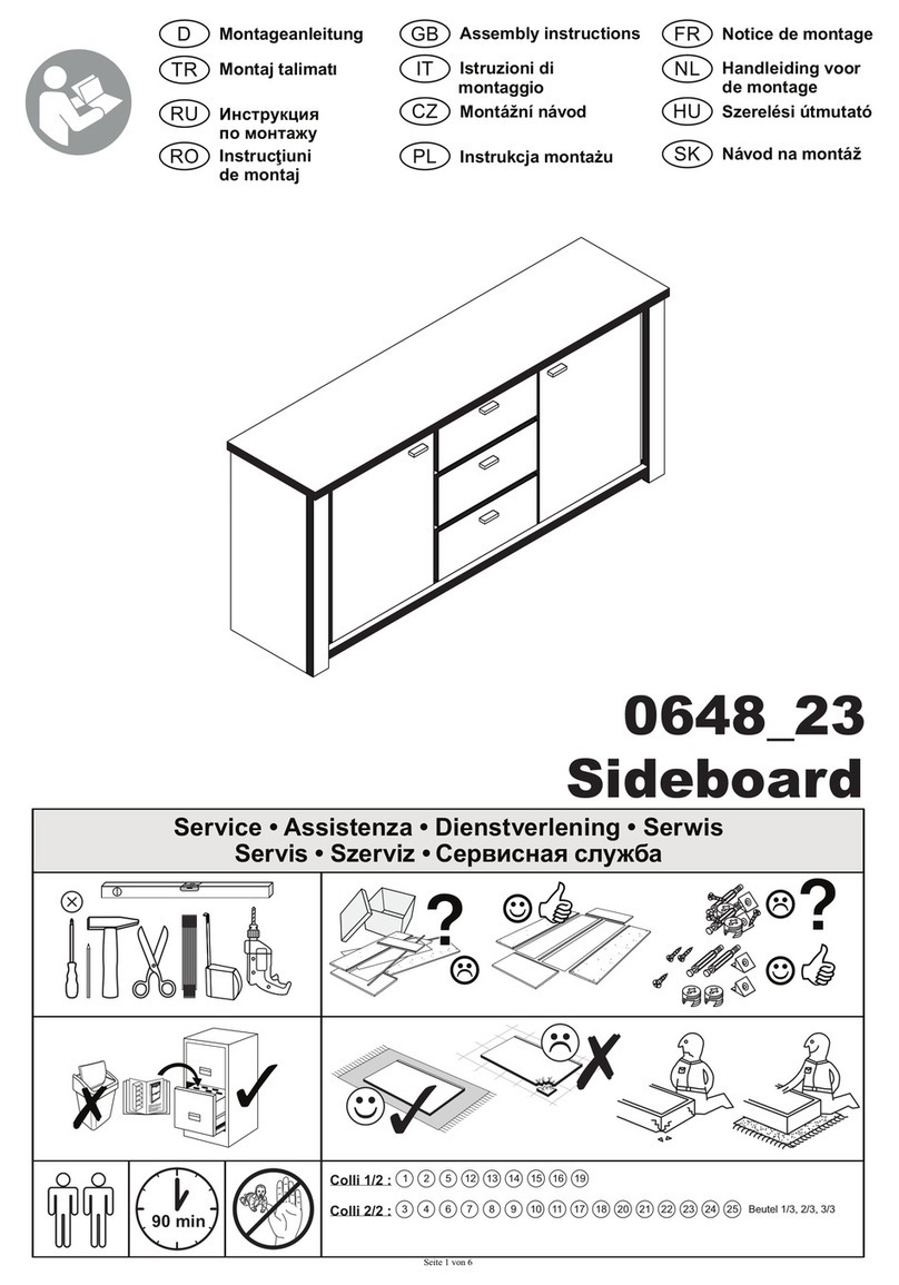 Mäusbacher PADDY 0648 23 Assembly instructions