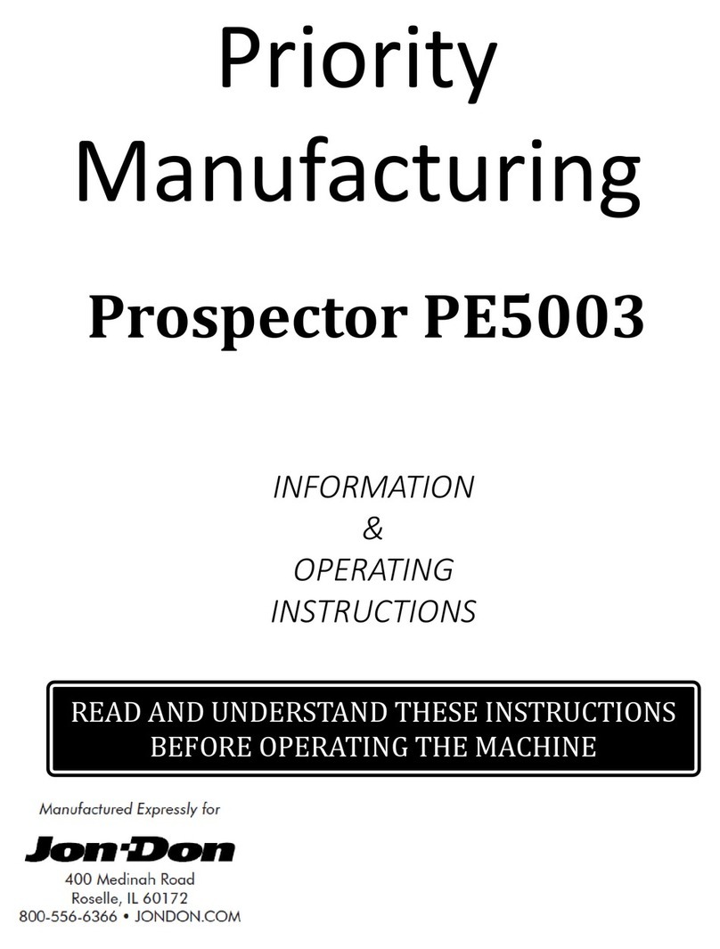 Jon-Don Prospector PE5003 operating instructions
