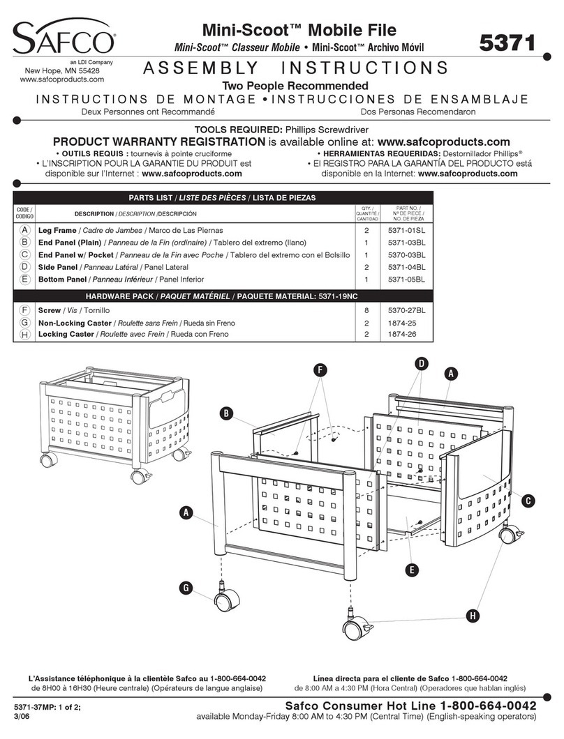 LDI Safco Mini-Scoot Mobile File User manual
