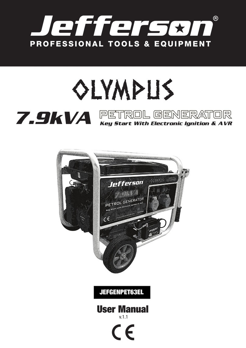 Jefferson OLYMPUS JEFGENPET63EL User manual
