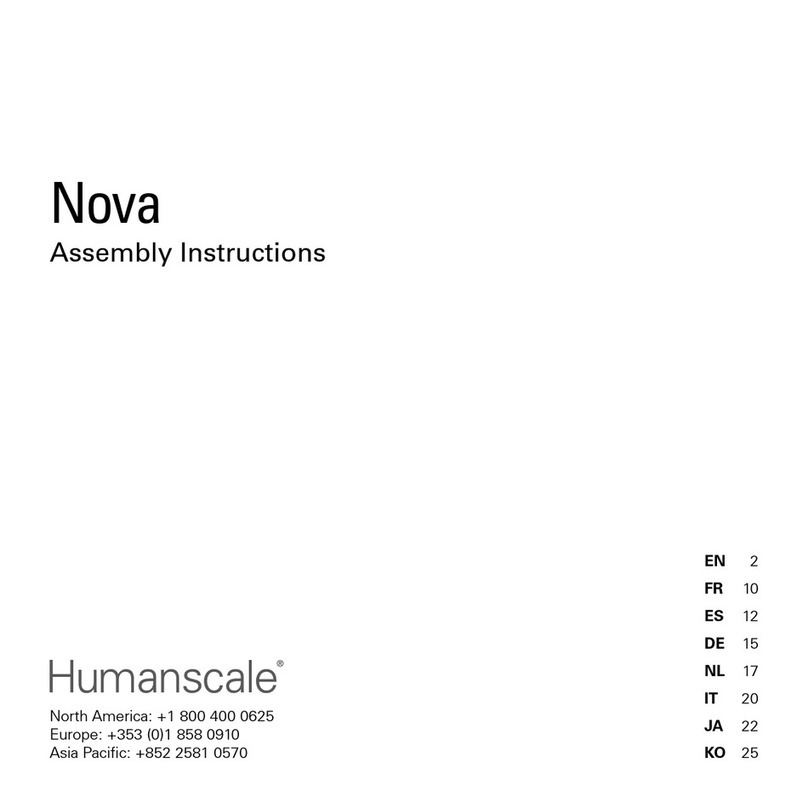 Humanscale Nova Assembly instructions