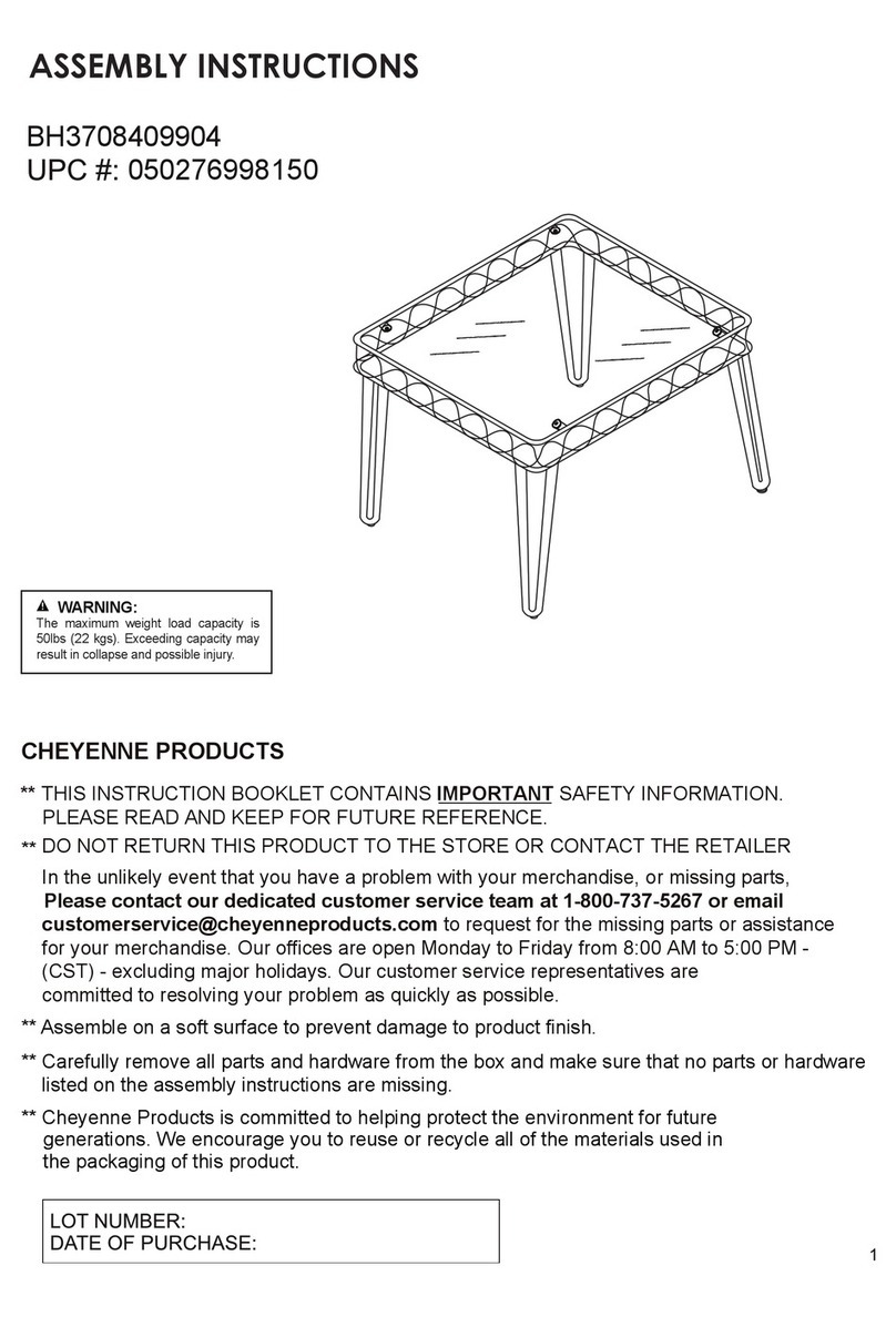 Cheyenne Products BH3708409904 User manual