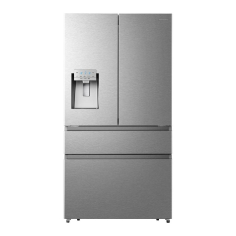 Hisense RF728N4AIF Mounting instructions