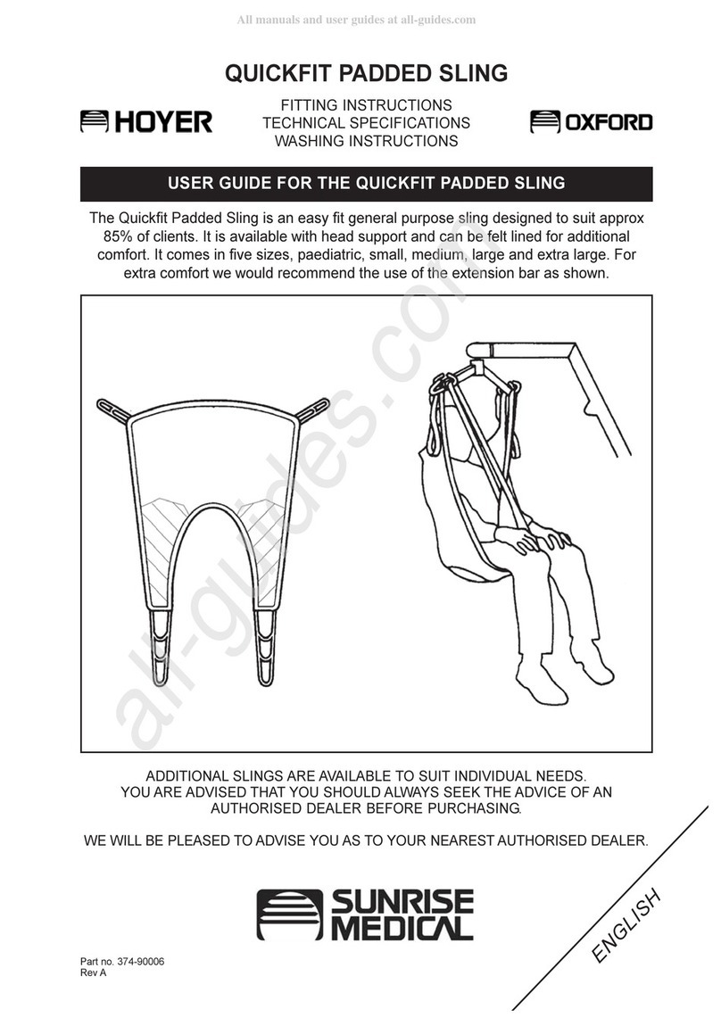 Sunrise Medical Hoyer Quickfit Fitting instructions