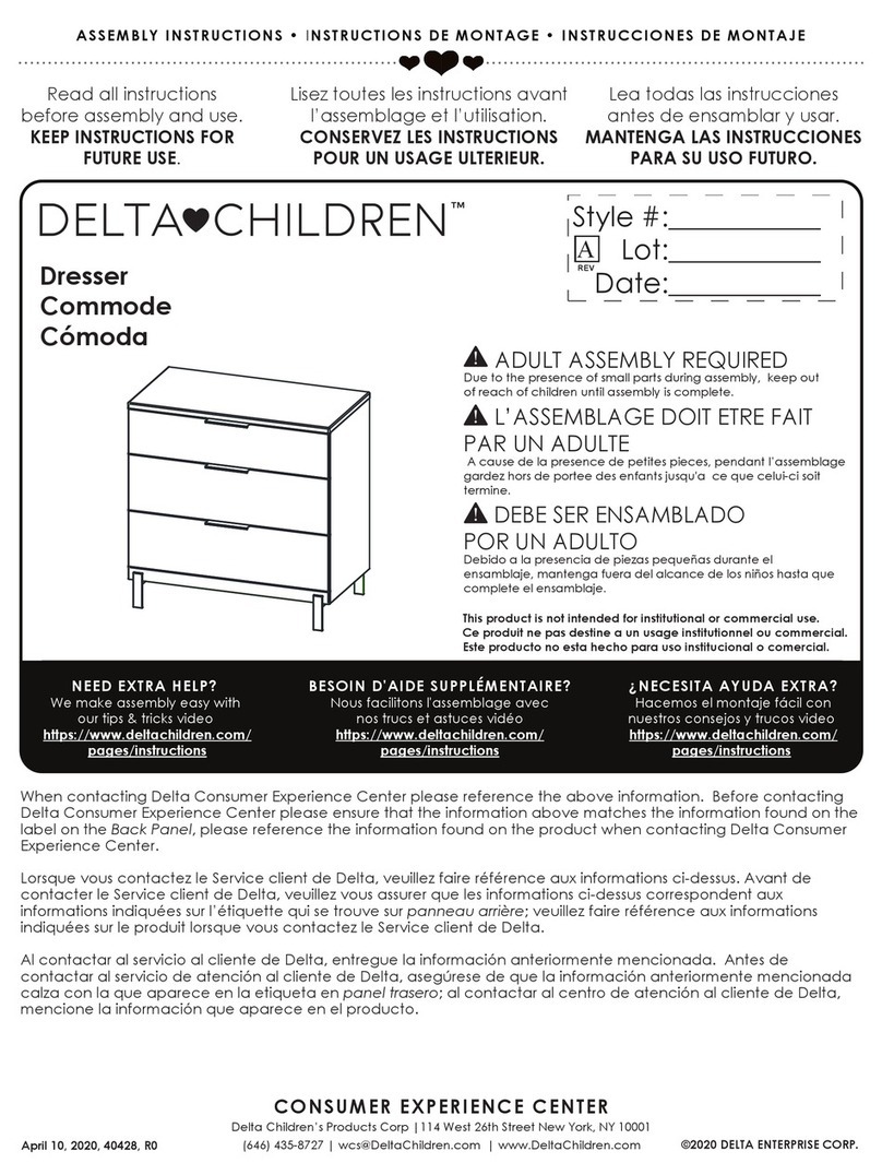 Delta Children B600002662 Assembly instructions