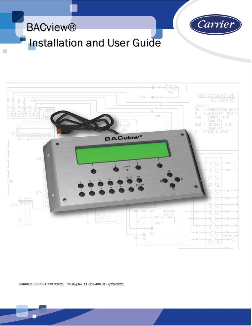 Carrier BACview User manual