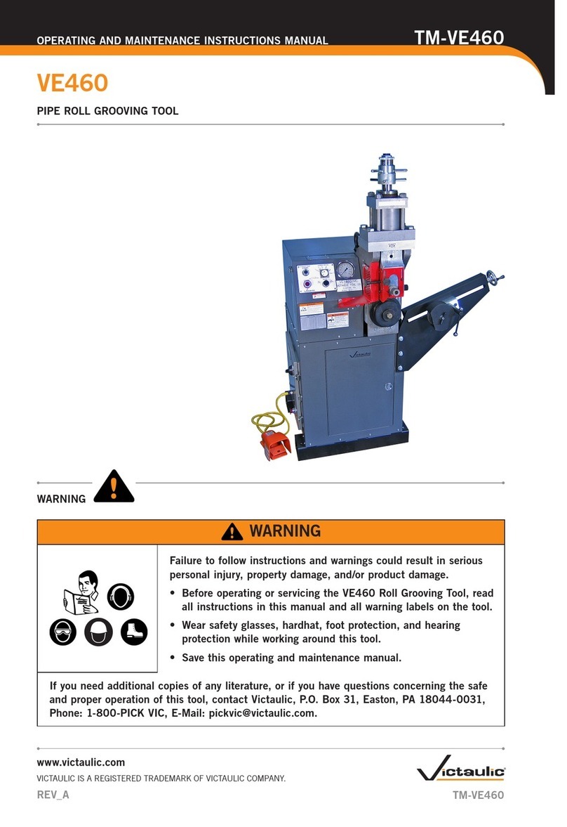 Victaulic VE460 Operating and maintenance instruction manual