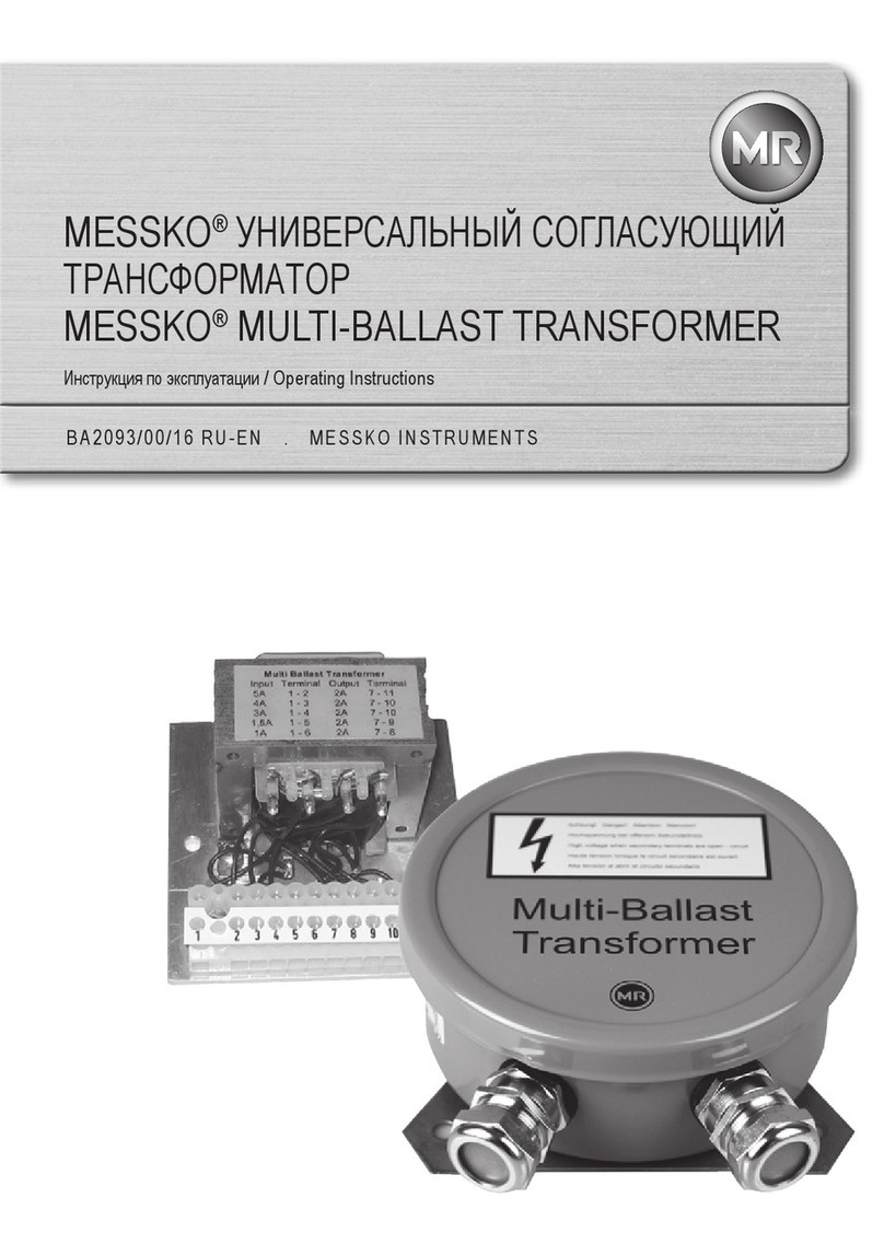 MESSKO Multi-Ballast Transformer operating instructions