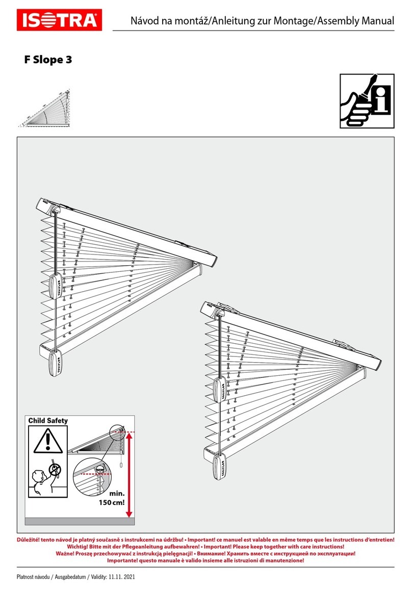 Isotra F Slope 3 User manual