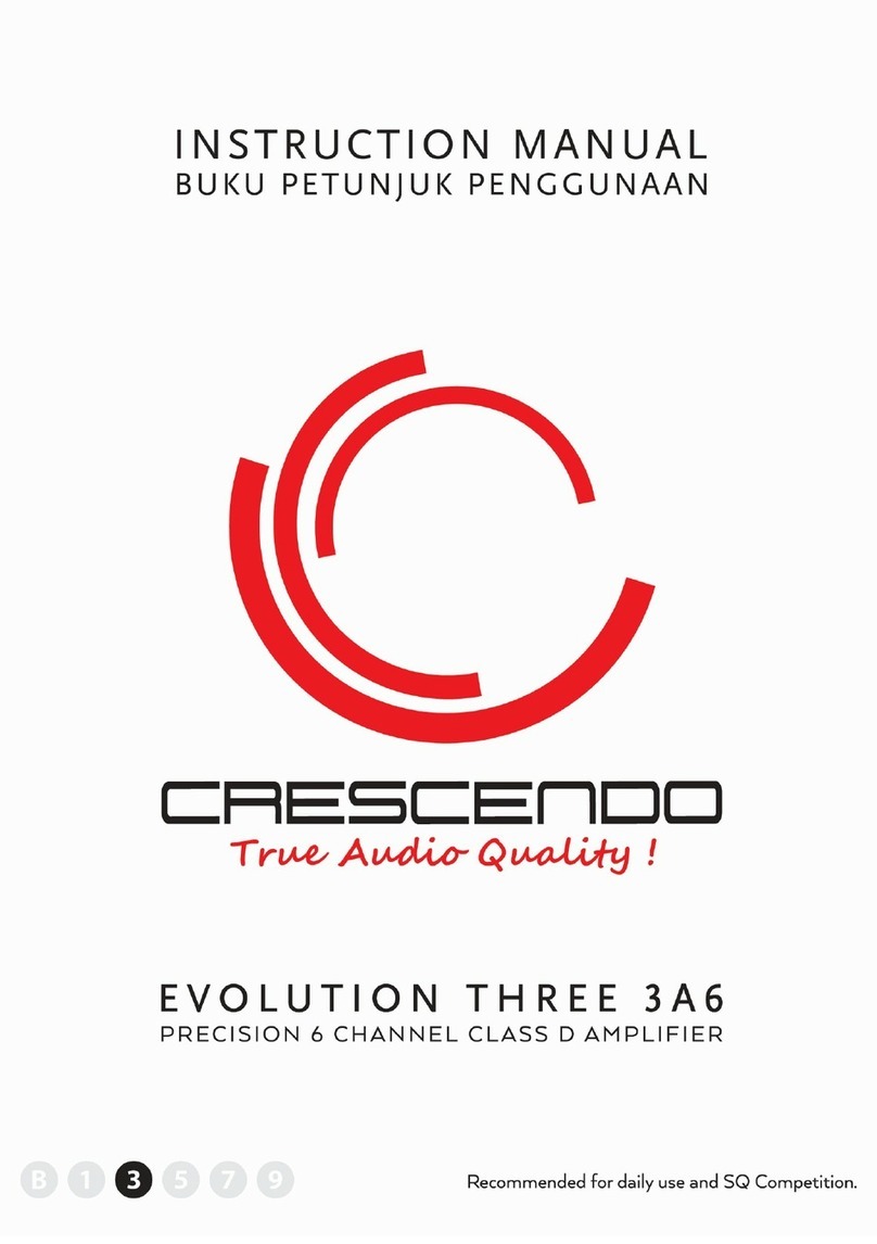 crescendo EVOLUTION THREE 3A6 instruction manual