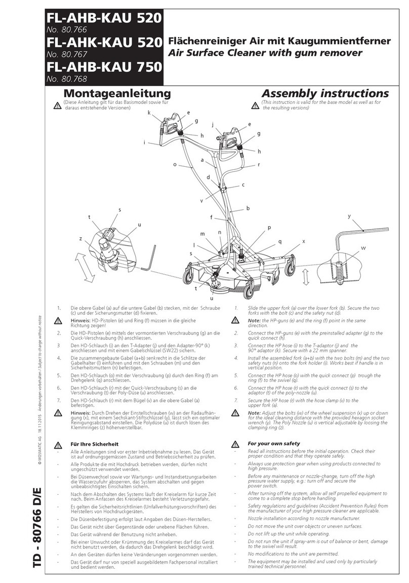 Mosmatic FL-AHB-KAU 520 Assembly instructions