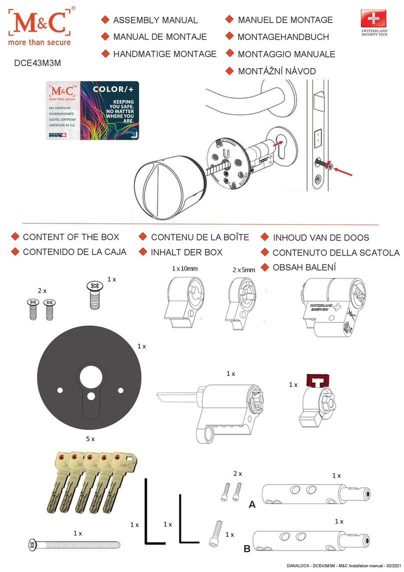 M&C DCE43M3M Assembly manual