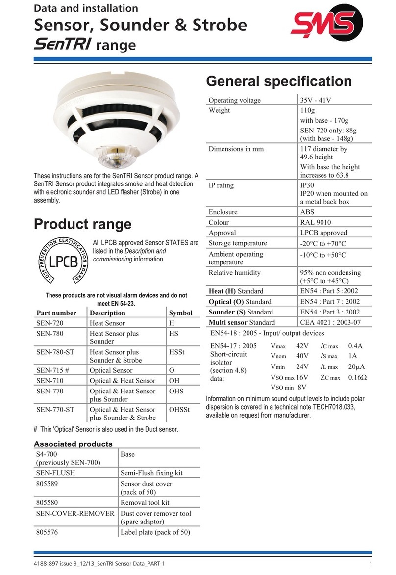 SMS SenTRI SEN-720 Data and Installation