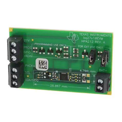 Texas Instruments bq27x10EVM user guide