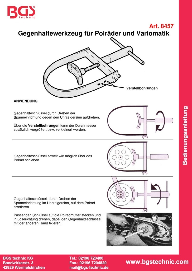 BGS technic 8457 instruction manual