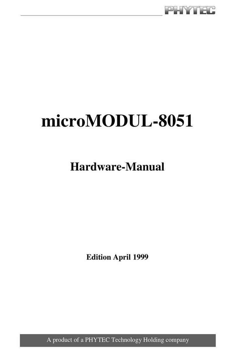 Phytec microMODUL-8051 User manual