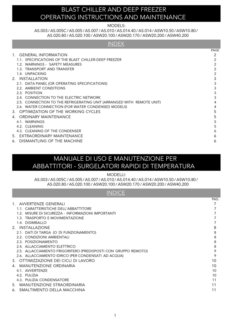 CHEFOOK AS.003 Operating	instructions and maintenance