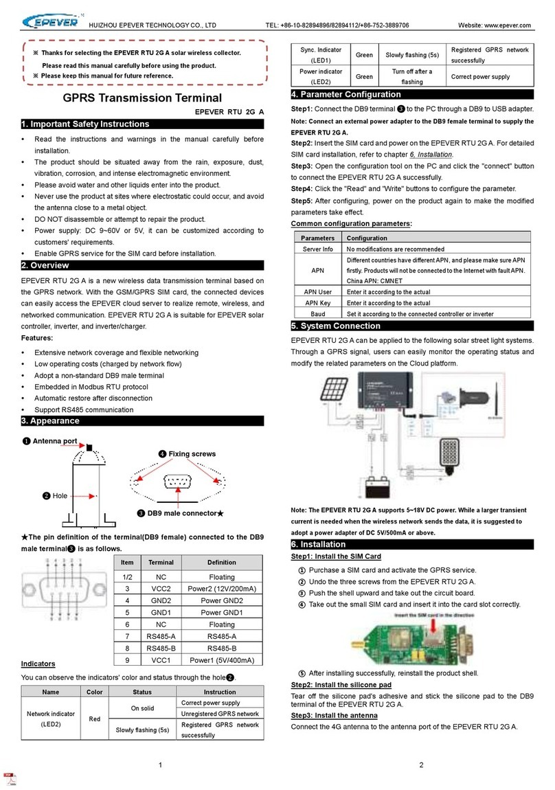 Epever RTU 2G A manual