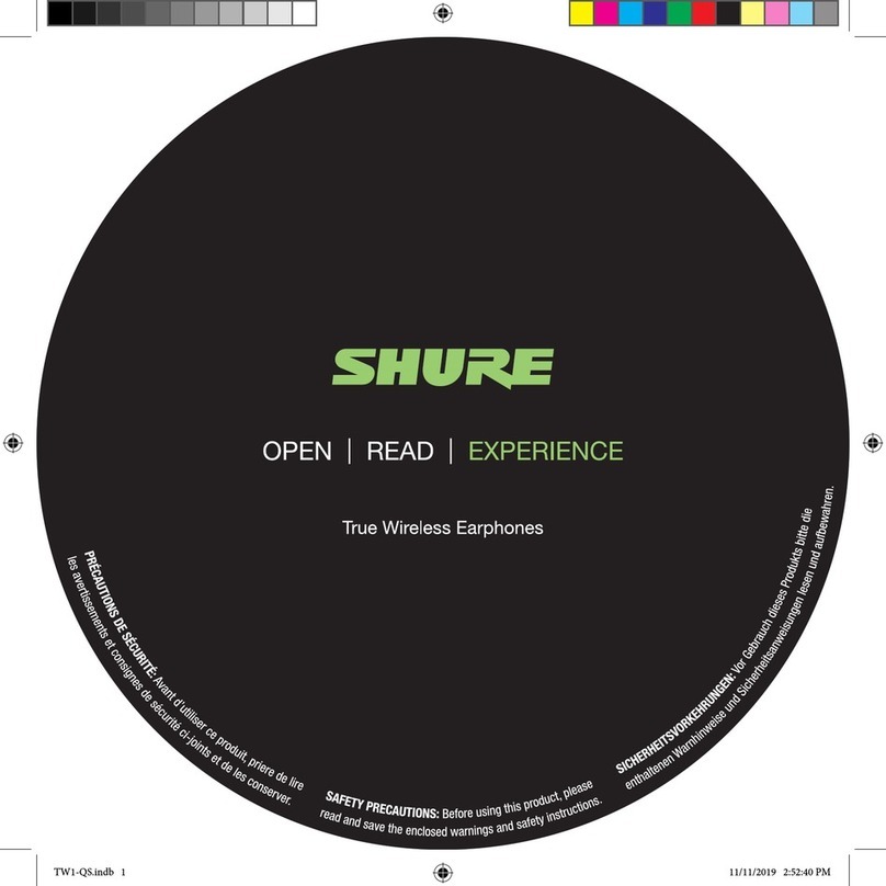 Shure RMCE-TW1 User manual