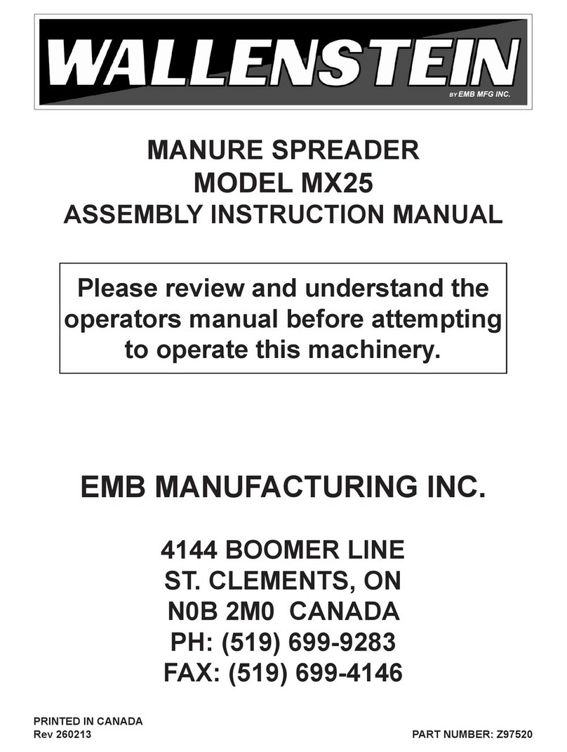 EMB WALLENSTEIN MX25 Assembly & instruction manual