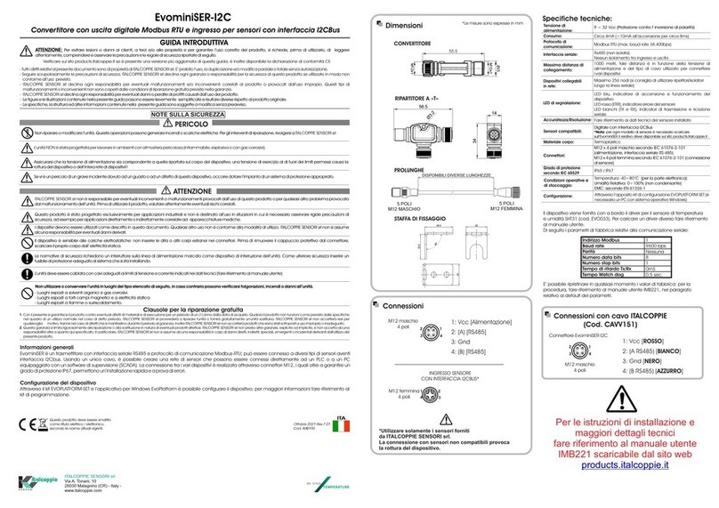 ITALCOPPIE SENSORI EvominiSER-I2C quick start guide