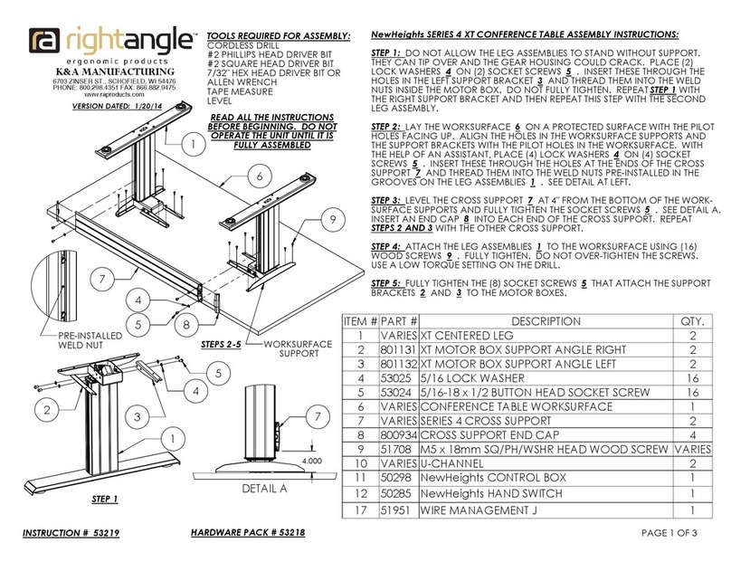 RIGHT ANGLE NewHeights 4 XT Series User manual RIGHT ANGLE NewHeights 4 XT Series User manual