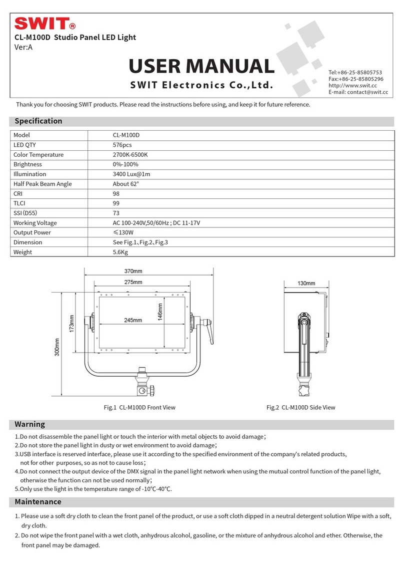 SWIT Electronics CL-M100D user manual