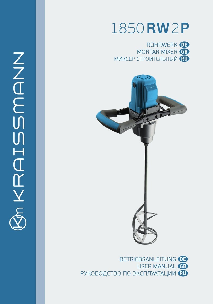 Kraissmann 1850 RW 2P user manual