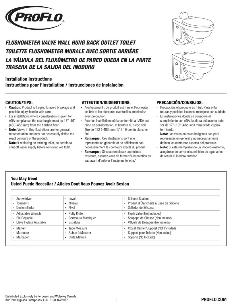 ProFlo PF1732WH installation instructions