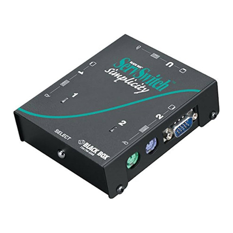 Black Box ServSwitch Simplicity User manual