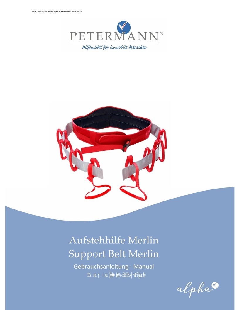 Petermann Alpha Support Belt Merlin User manual