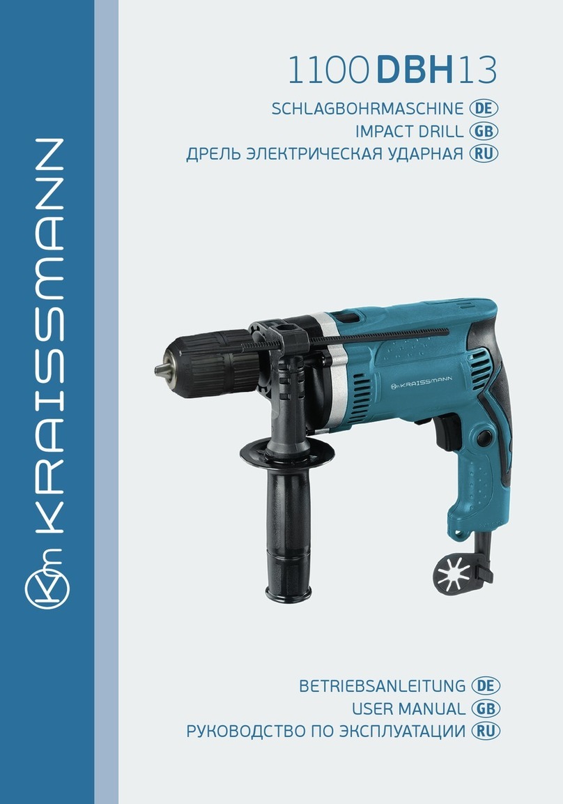 Kraissmann 1100 DBH 13 User manual