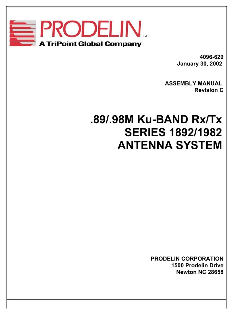 TriPoint PRODELIN 1892 Series Assembly manual