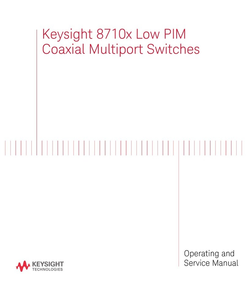 Keysight Technologies 8710 Series Operating and service manual