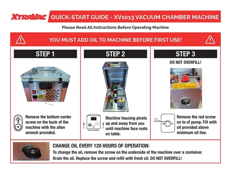 XtraVac XV1013 User manual