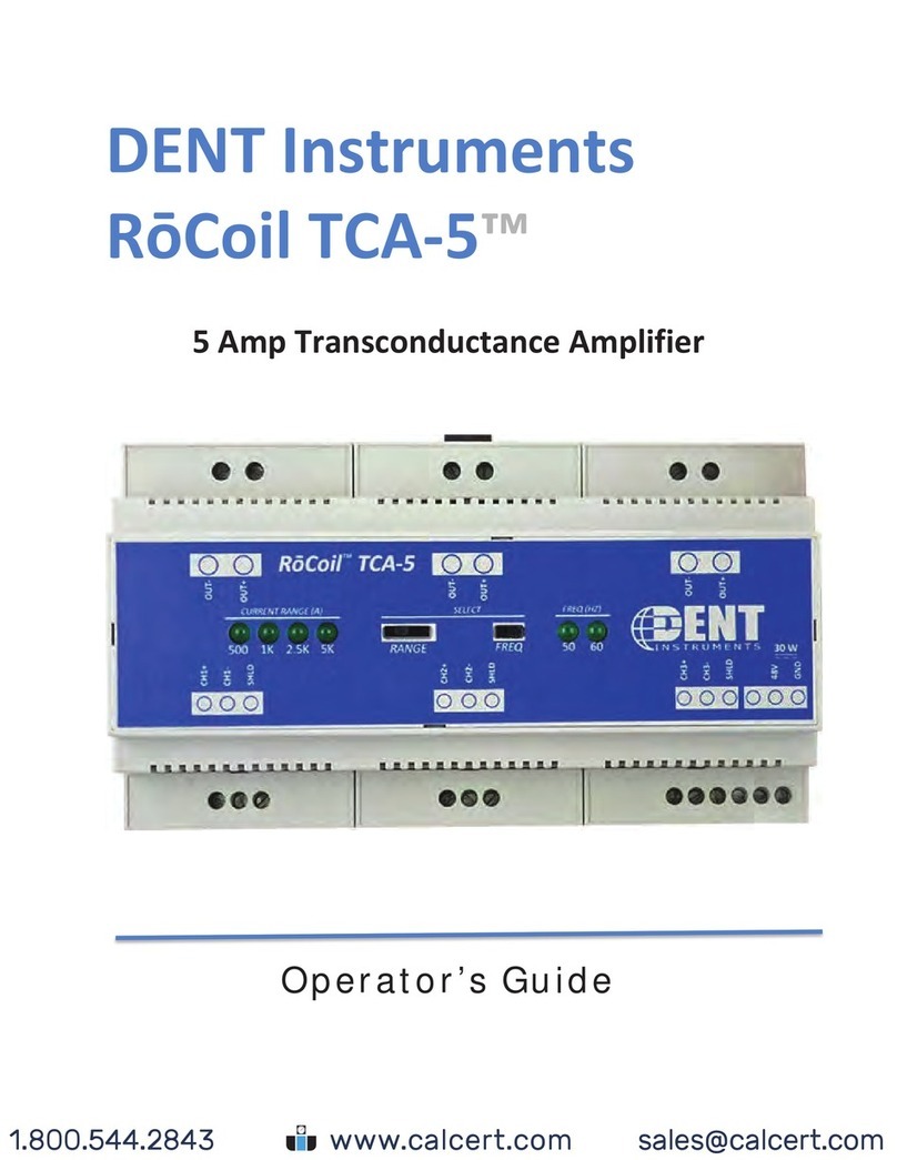 DENT Instruments RoCoil TCA-5 Operator's guide