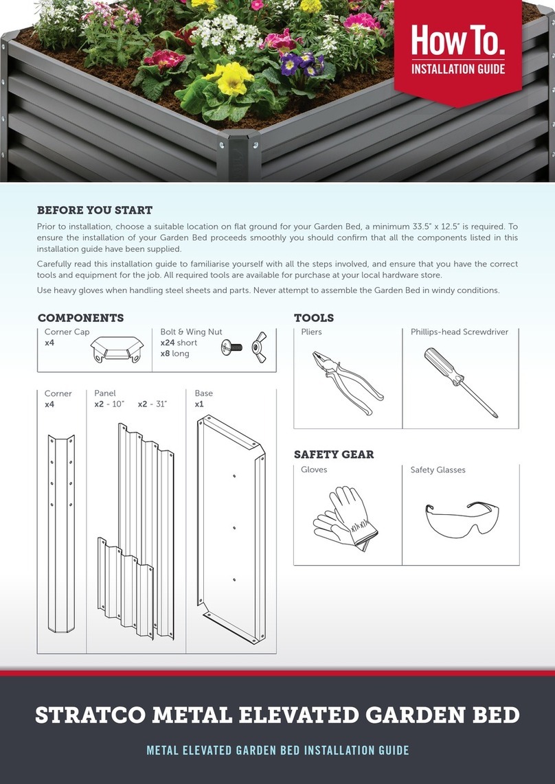 Stratco Metal Elevated Garden Bed User manual