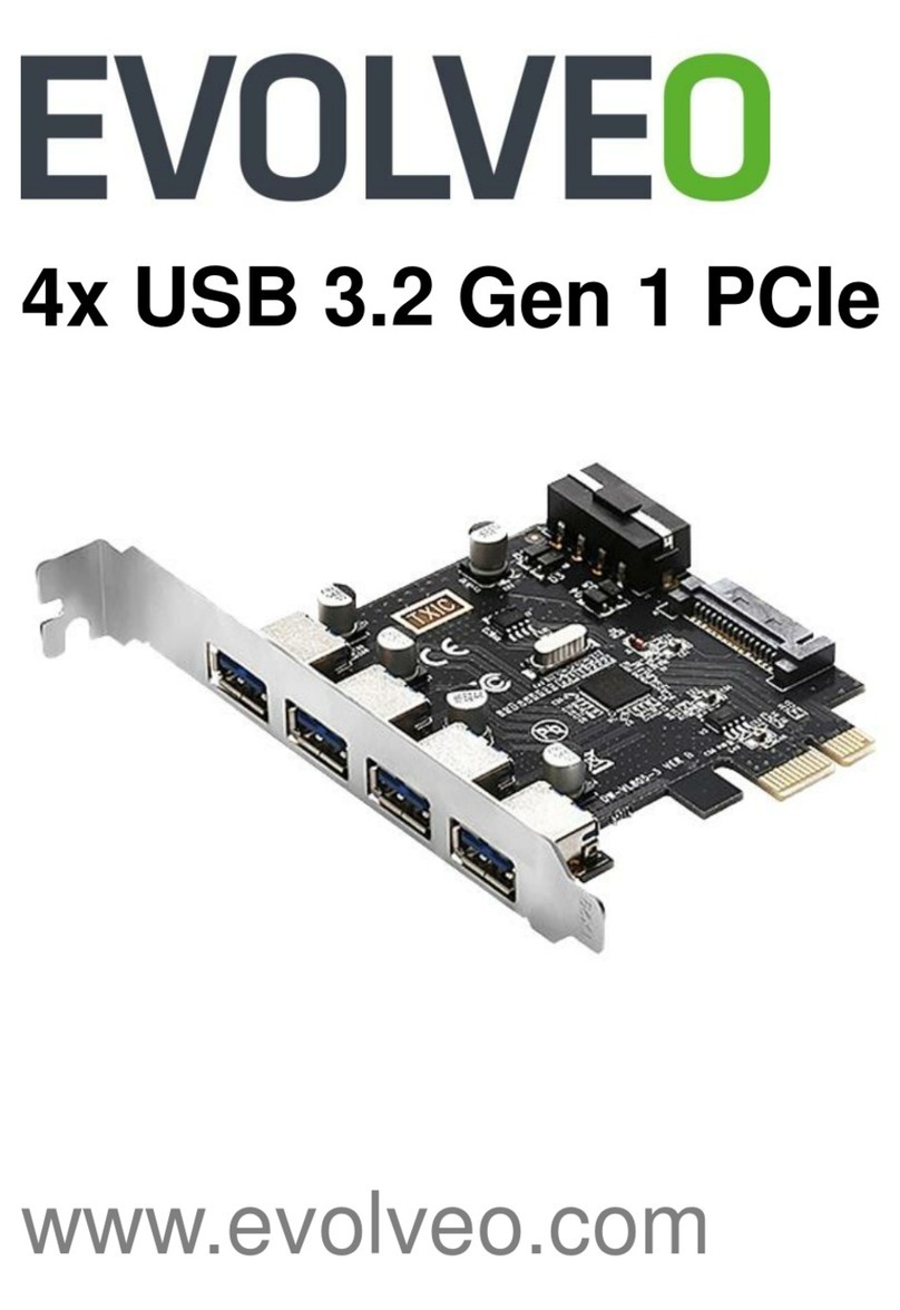 Evolveo KAE-4x-USB-PCIe User manual