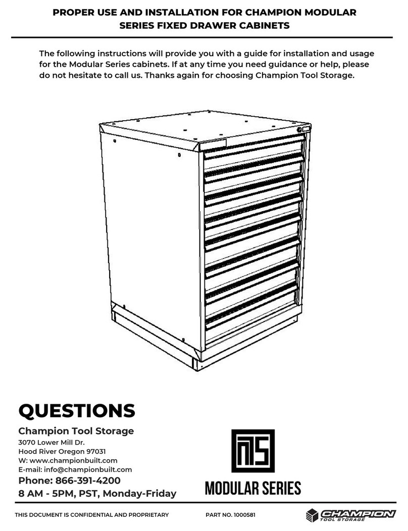 Champion Modular Series Use and installation