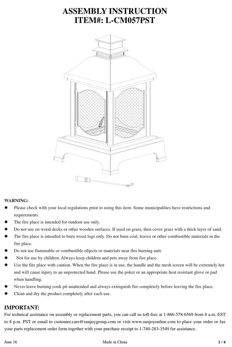 Sunjoy L-CM057PST User manual
