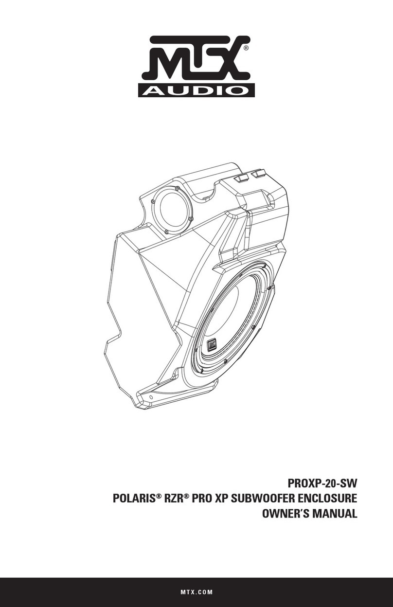 MTX PROXP-20-SW owner's manual