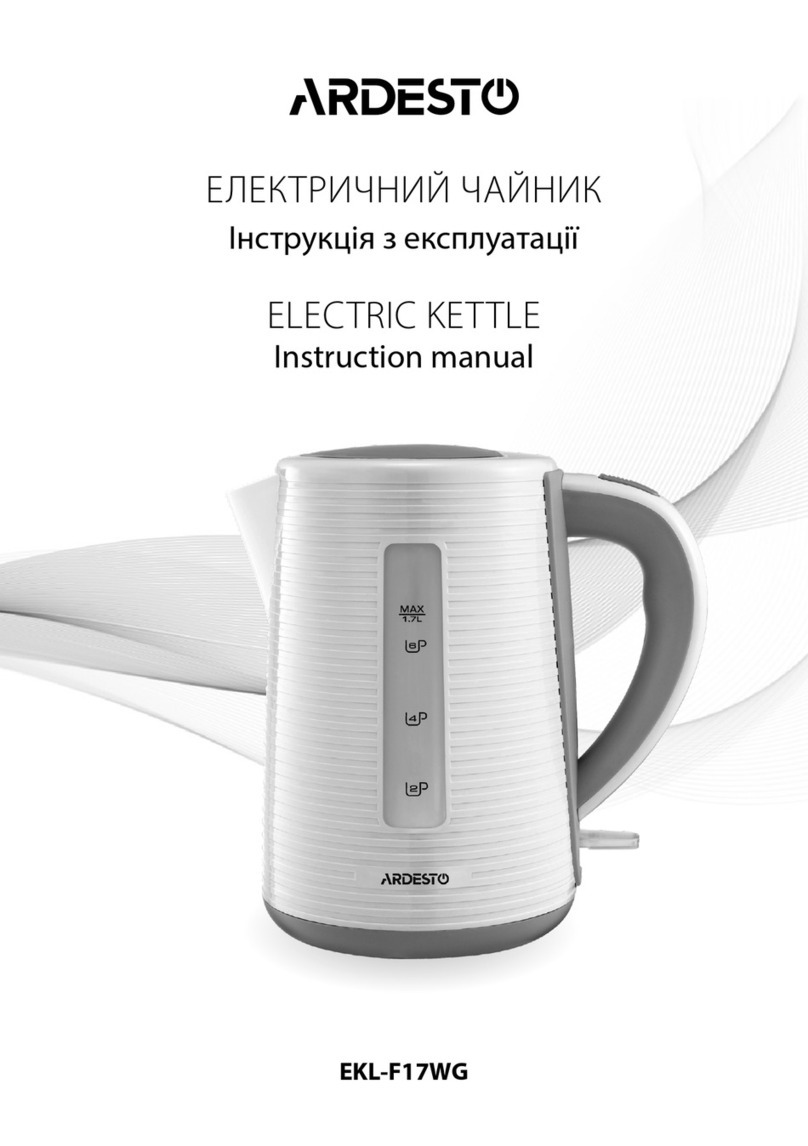 ARDESTO EKL-F17WG User manual