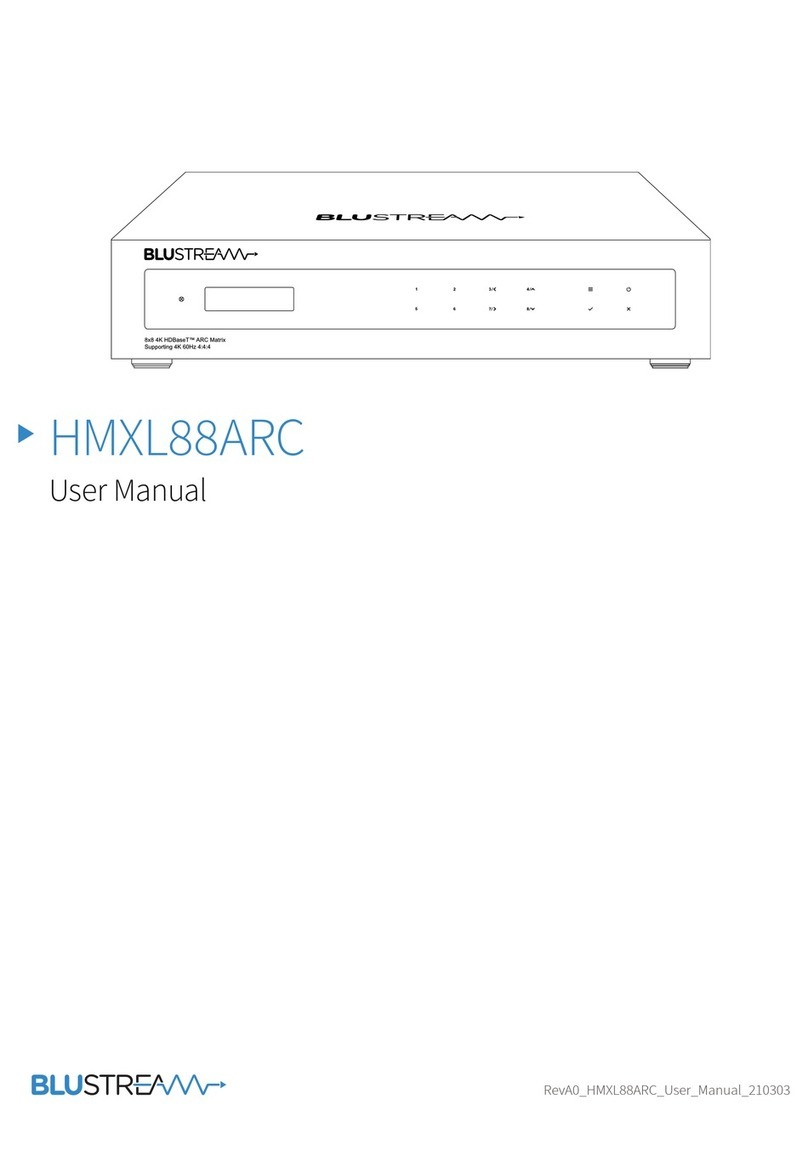 Blu Stream HMXL88ARC user manual